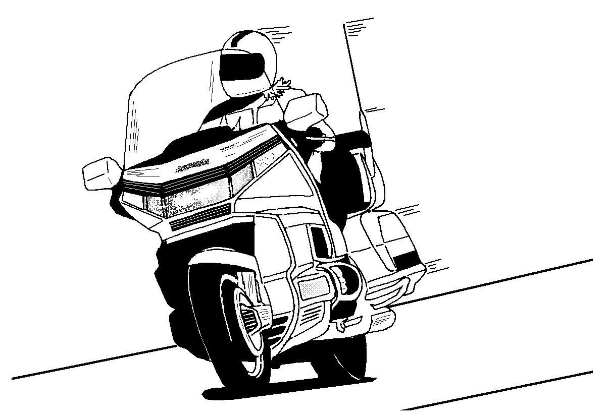 Honda goldwing clip art #1