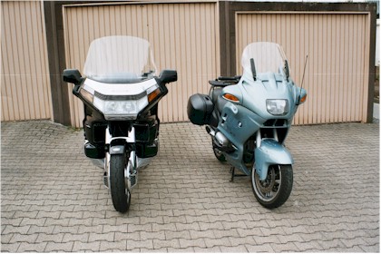 Meine beiden Motorr�der noch nebeneinander