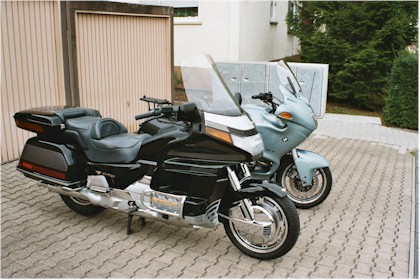 Meine beiden Motorr�der noch nebeneinander