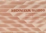Fahrerhandbuch Honda GL 1000